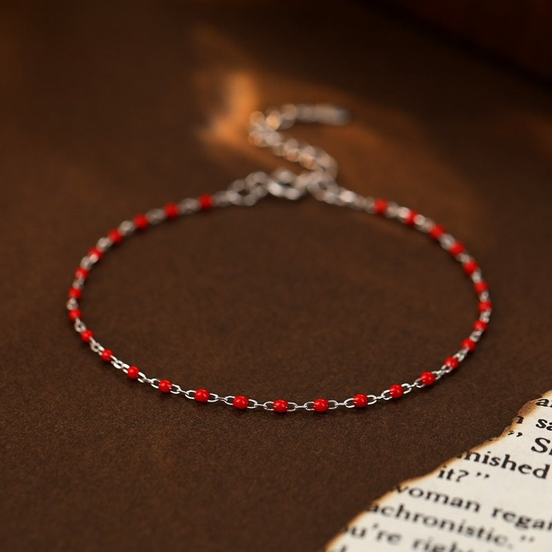 Bracelet perles argent 925 femme