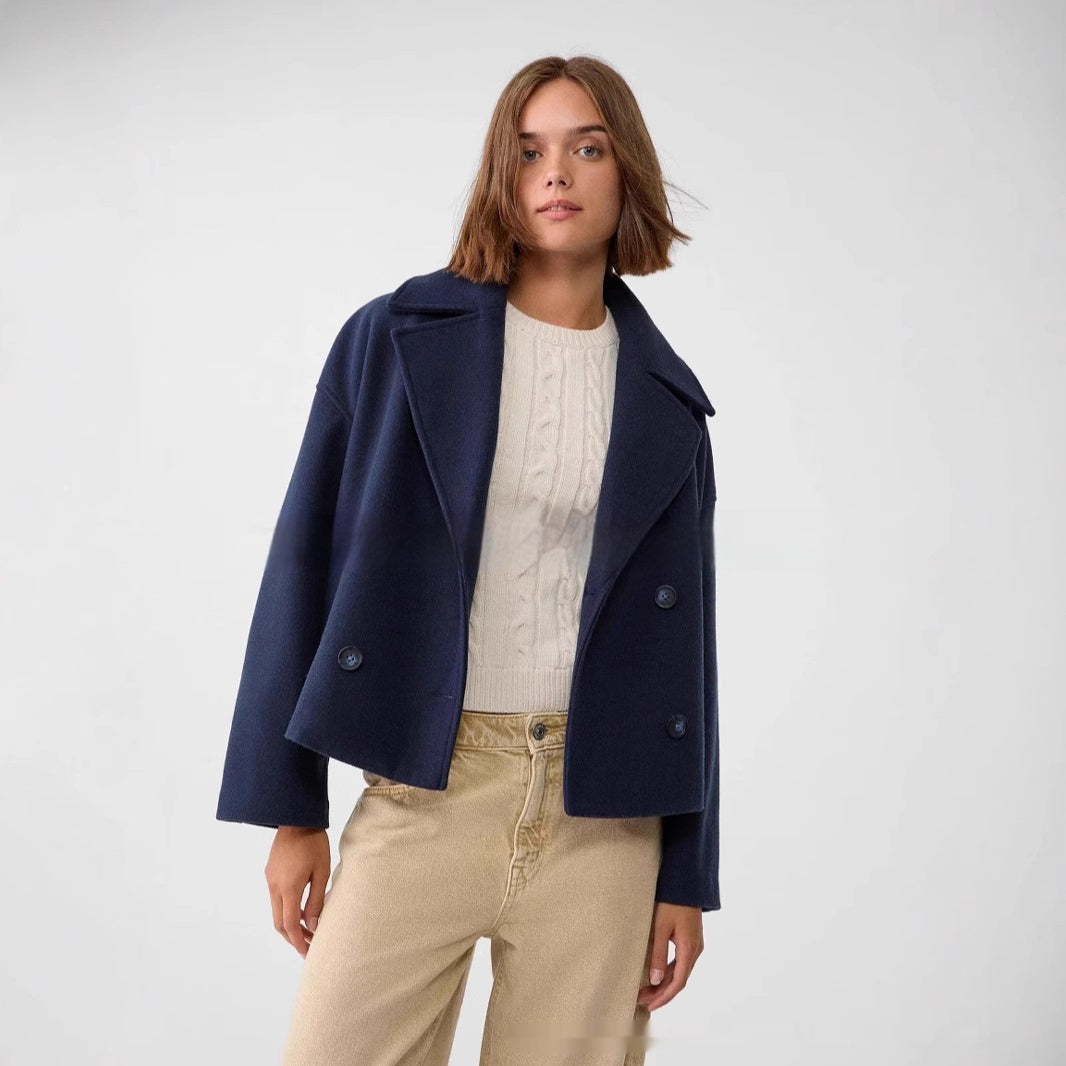 Manteau long femme style européen-américain