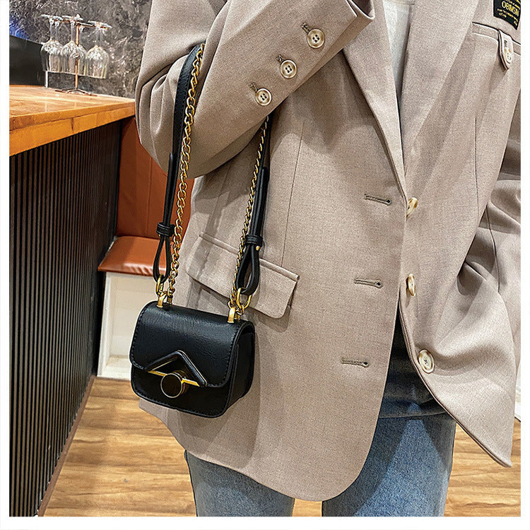 Mini Sac Carré Rétro Élégant
