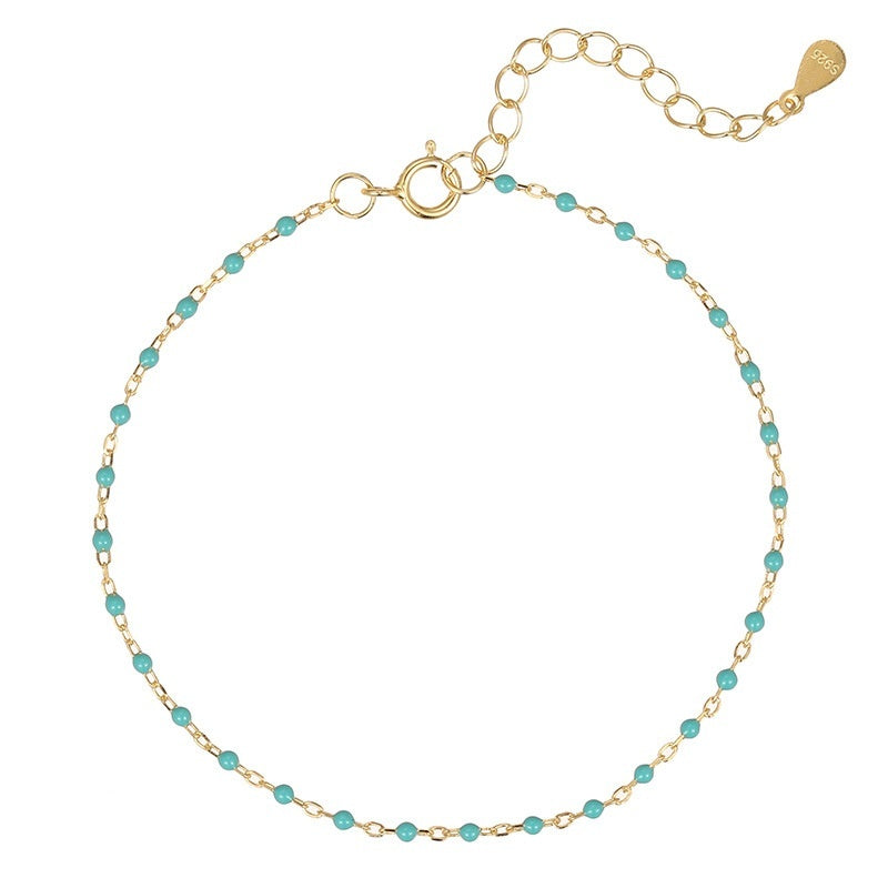 Bracelet perles argent 925 femme