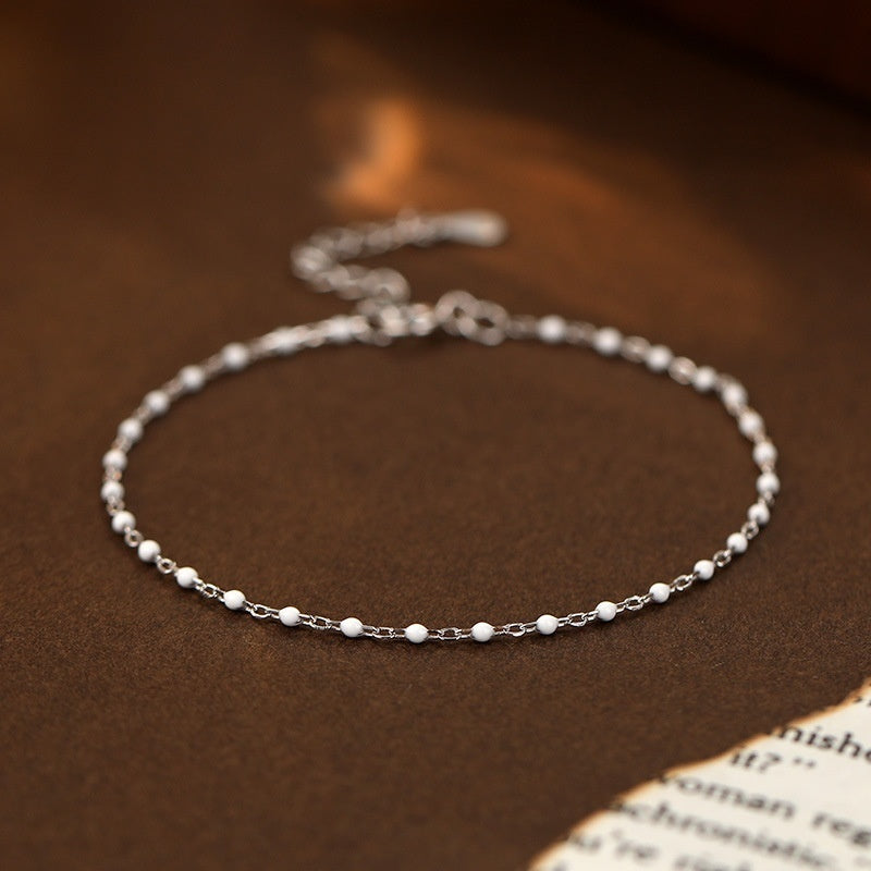 Bracelet perles argent 925 femme