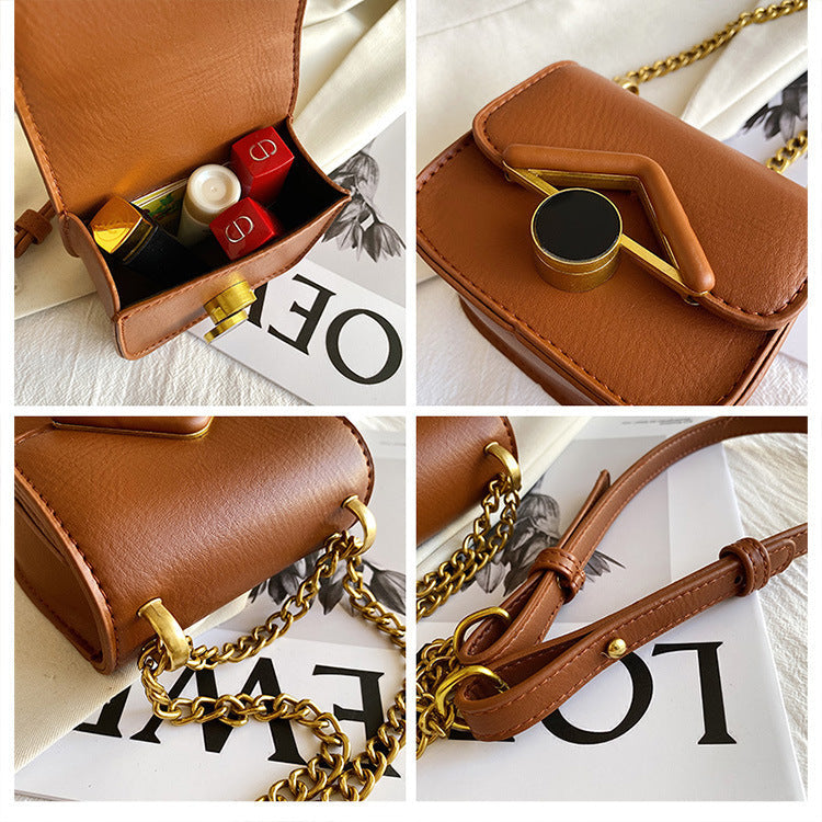 Mini Sac Carré Rétro Élégant