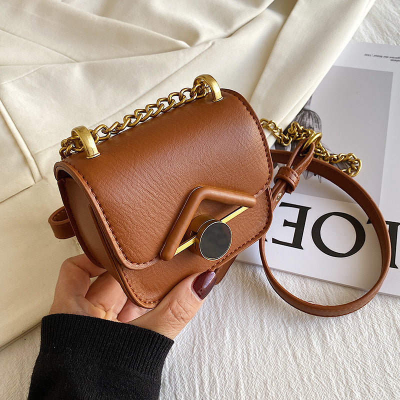 Mini Sac Carré Rétro Élégant