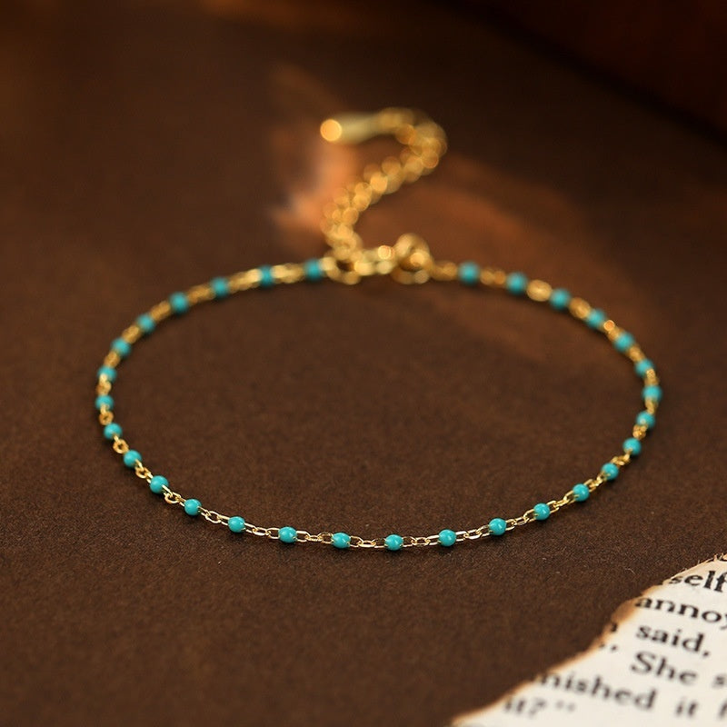 Bracelet perles argent 925 femme