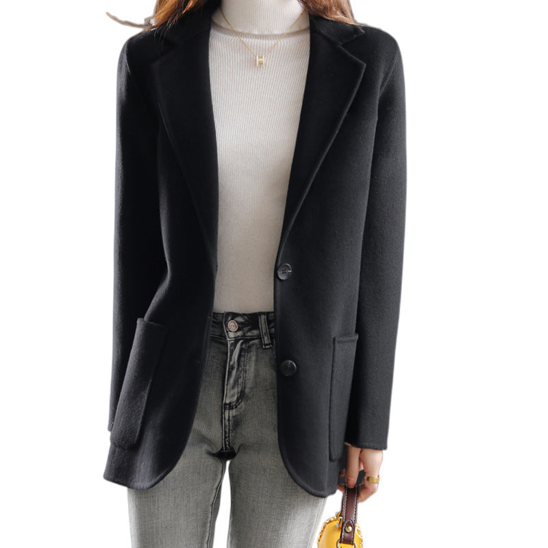 Manteau Épais Décontracté Style Coréen Femme