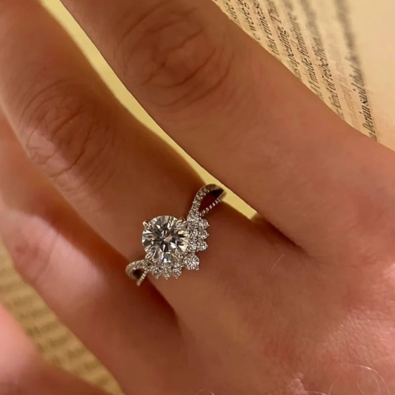 Bague femme style industriel lourd