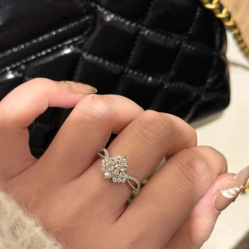 Bague femme style industriel lourd