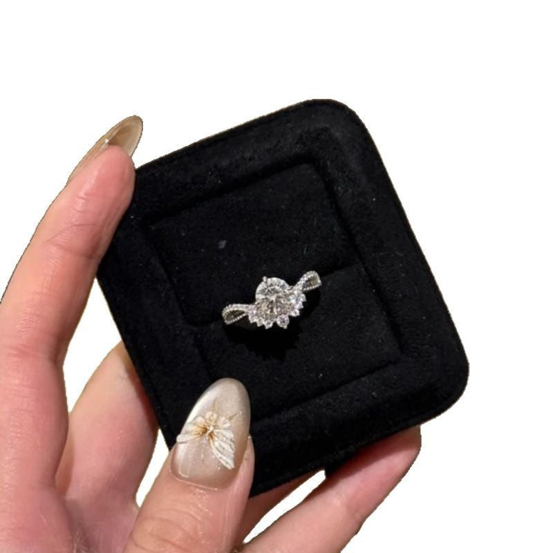 Bague femme style industriel lourd