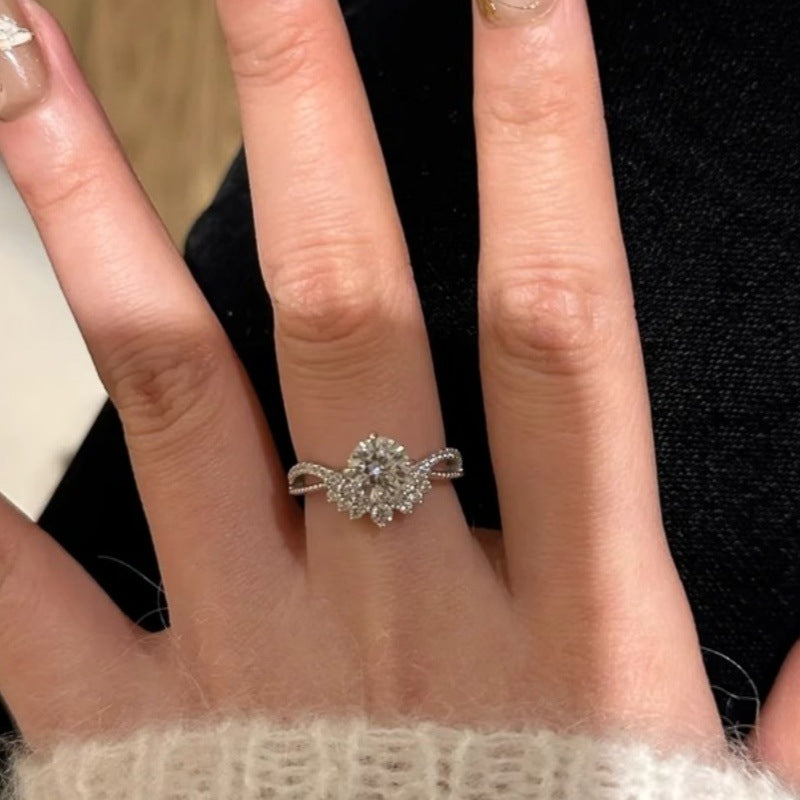 Bague femme style industriel lourd