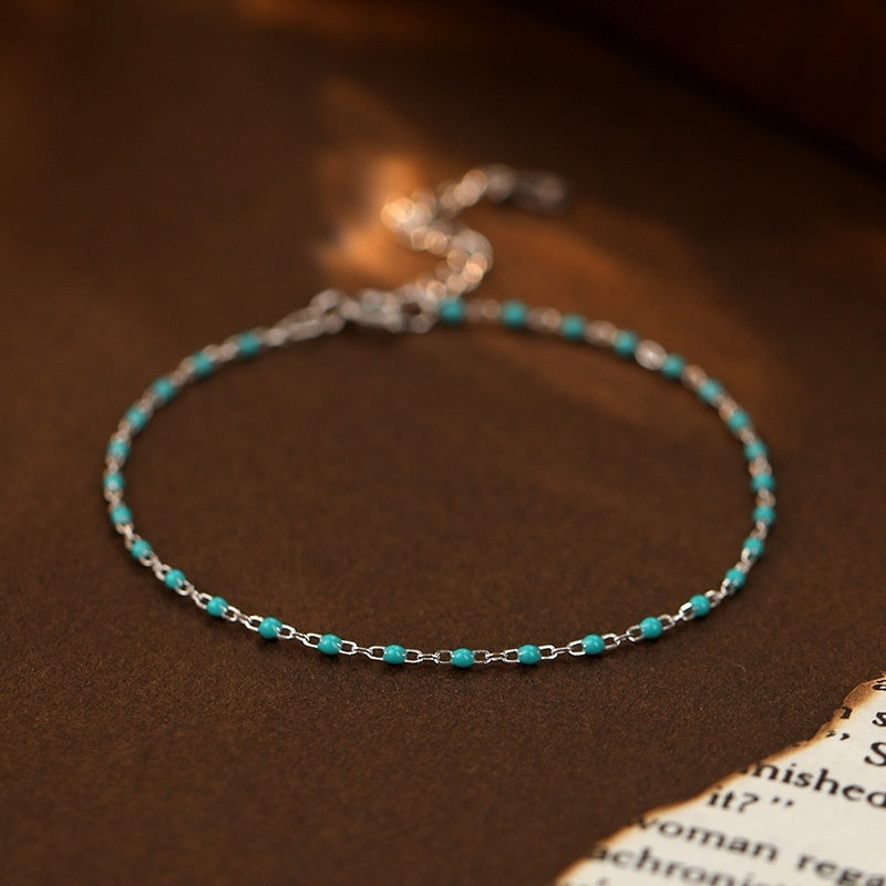 Bracelet perles argent 925 femme