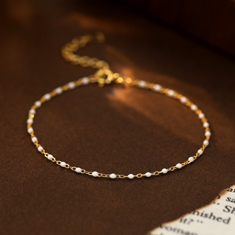 Bracelet perles argent 925 femme