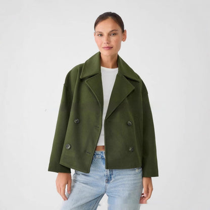 Manteau long femme style européen-américain