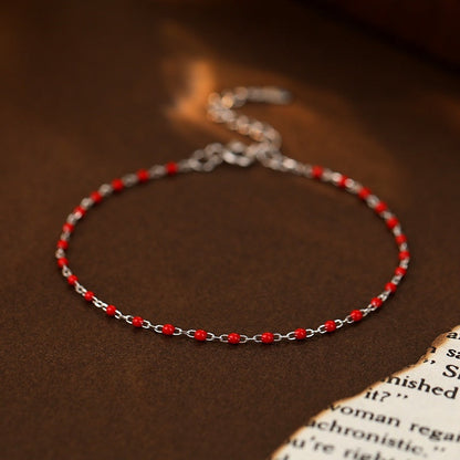 Bracelet perles argent 925 femme