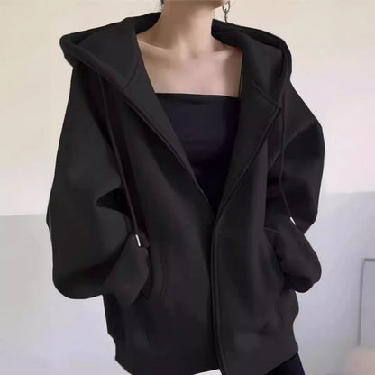 Sweat à capuche zippé vintage