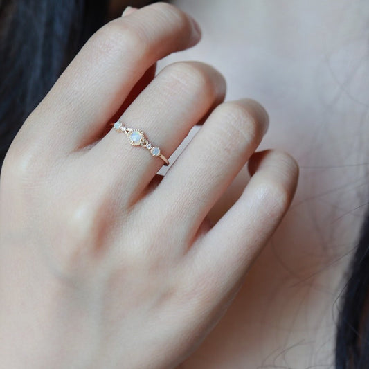 Bague creuse classique luxe japonais