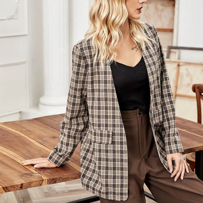Blazer à Carreaux Automne-Hiver