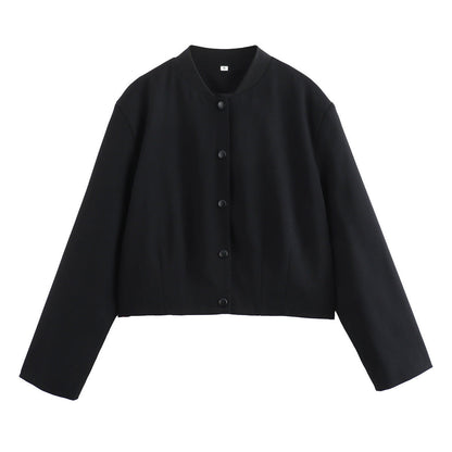 Veste courte bicolore femme