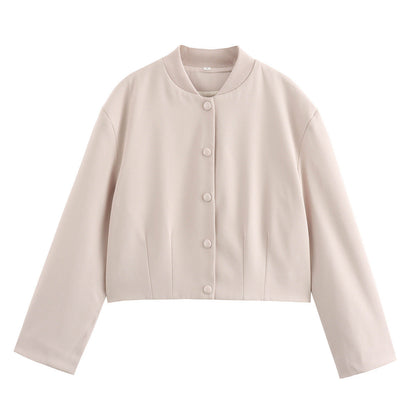 Veste courte bicolore femme