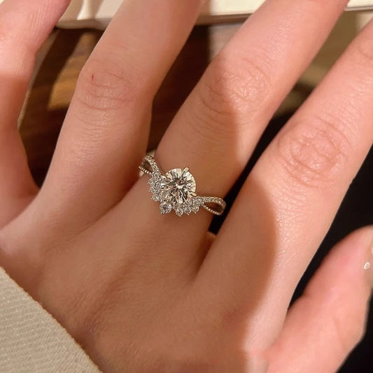 Bague femme style industriel lourd