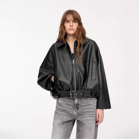 Veste rétro américaine unie décontractée