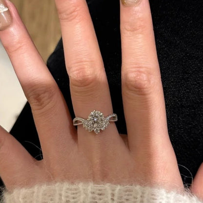 Bague femme style industriel lourd