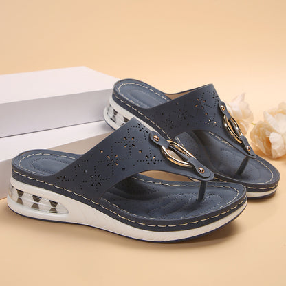 Sandales à plateforme coussin d’air – Style élégant femme