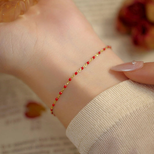 Bracelet perles argent 925 femme