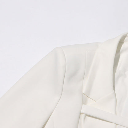 Fashion Slim Fit Patchwork Suit Jacket For Women